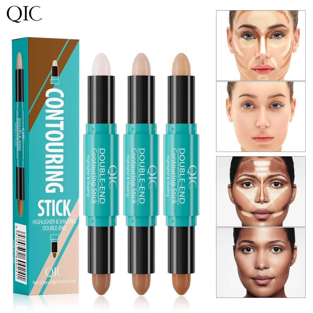 Baton Fond de Teint Double tete - Correcteur Visage - QIC