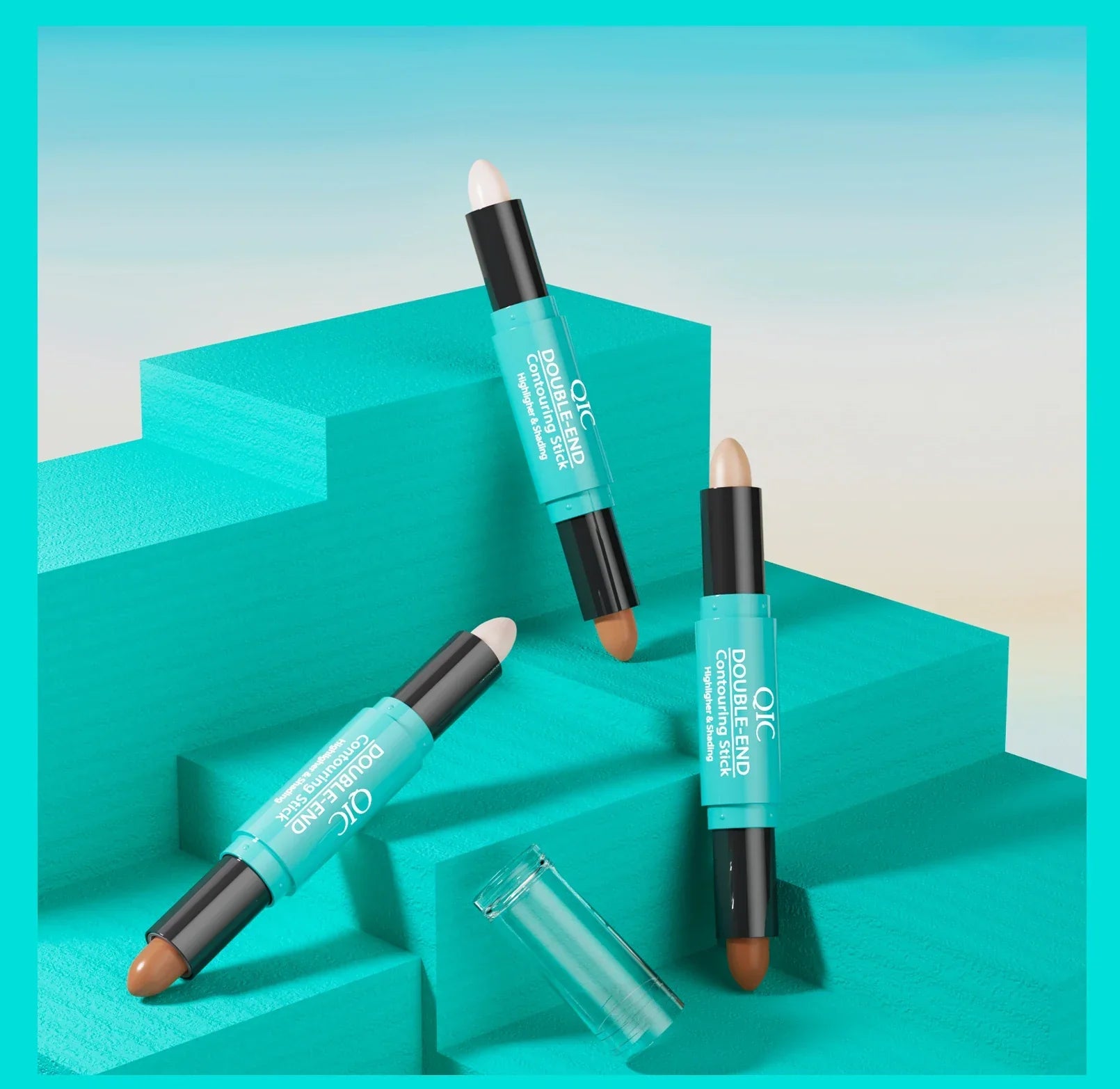 Baton Fond de Teint Double tete - Correcteur Visage - QIC