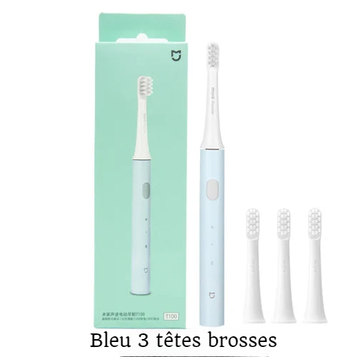 Brosse a Dents Electrique Sonique Adulte a 3 Tete Brosse