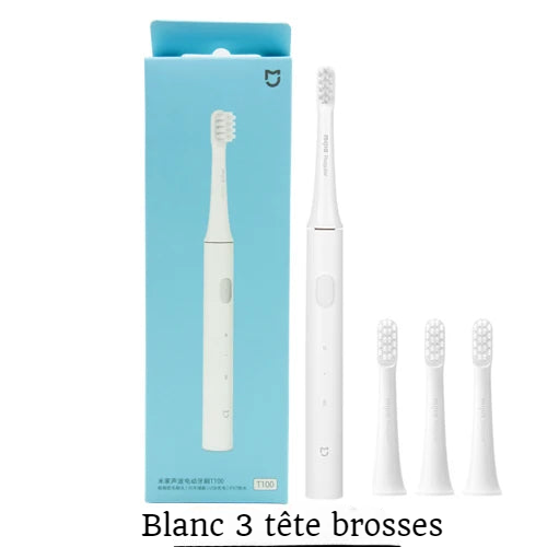 Brosse a Dents Electrique Sonique Adulte a 3 Tete Brosse
