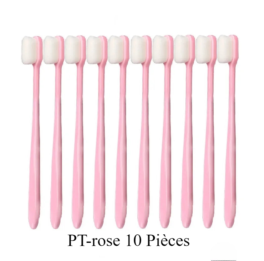 Brosse à Dents Ultra Fine Pour Adulte 10 pièces