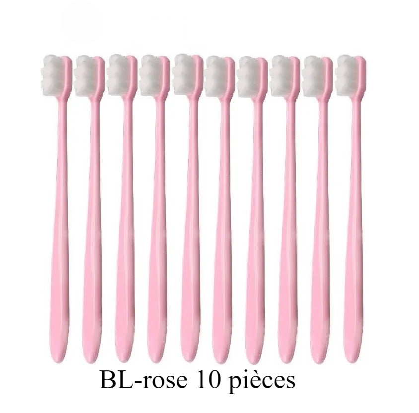 Brosse à Dents Ultra Fine Pour Adulte 10 pièces