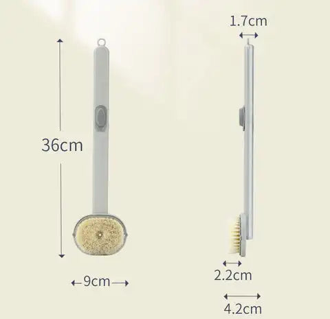 Brosse de bain - brosse douche a long manche 1 piece