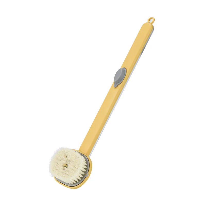 Brosse de bain - brosse douche a long manche 1 piece jaune