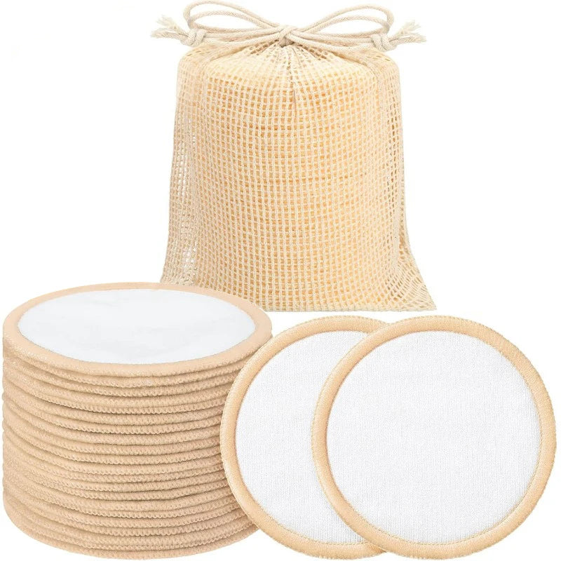 Coton Demaquillant Reutilisable pour Visage 10 pièces .