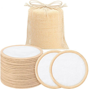 Coton Demaquillant Reutilisable pour Visage 10 pièces .