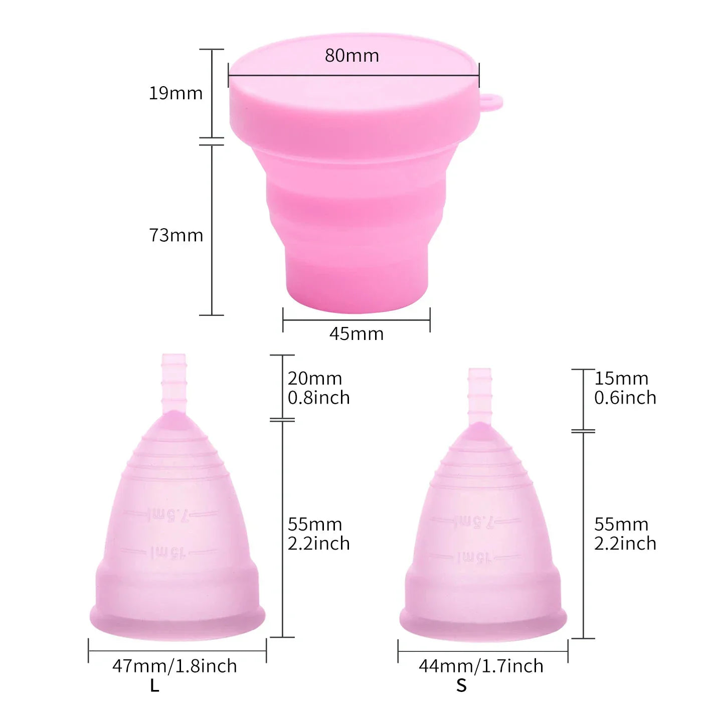 Coupe Menstruelle en Silicone de Qualite Medicale
