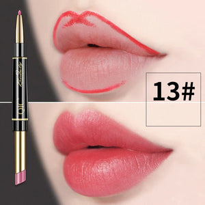 Crayon a levre 2 en 1 - Rouge a levre longue duree - QIC