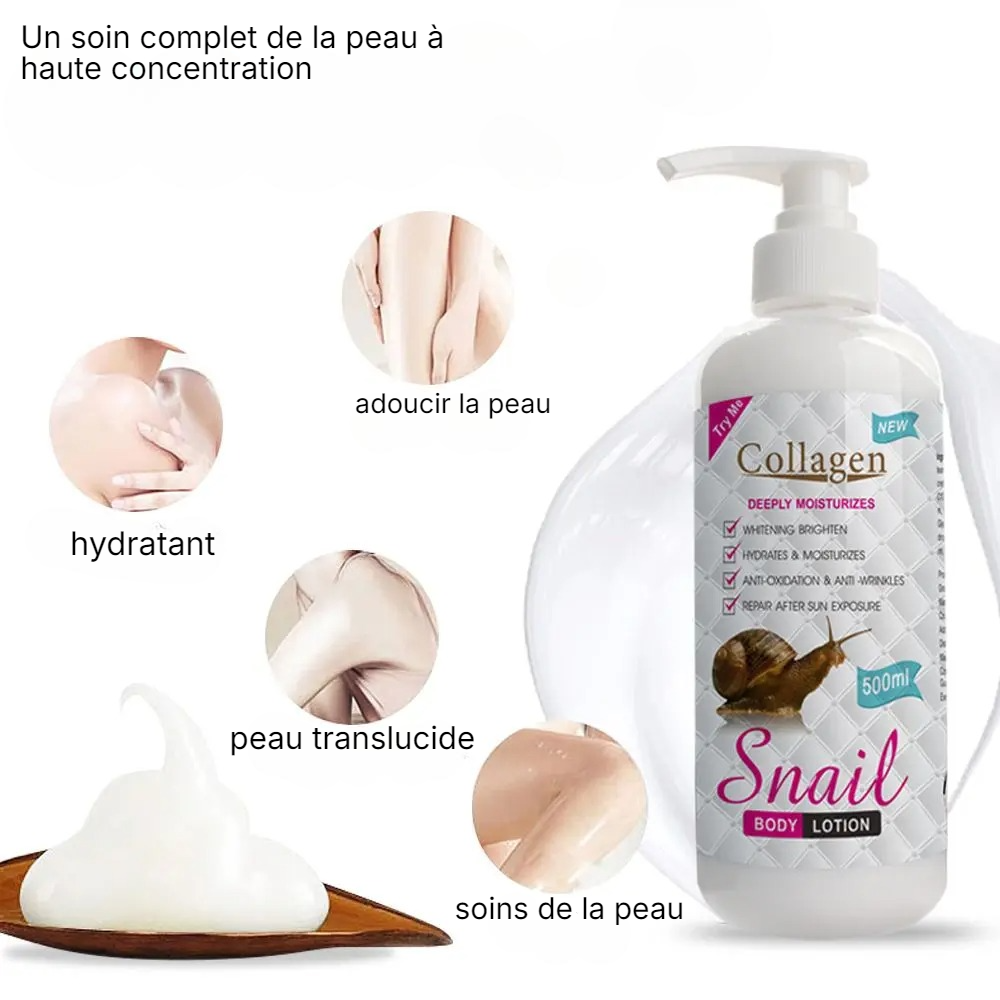 Creme Hydratante Pour le Corps - Collagene Escargot