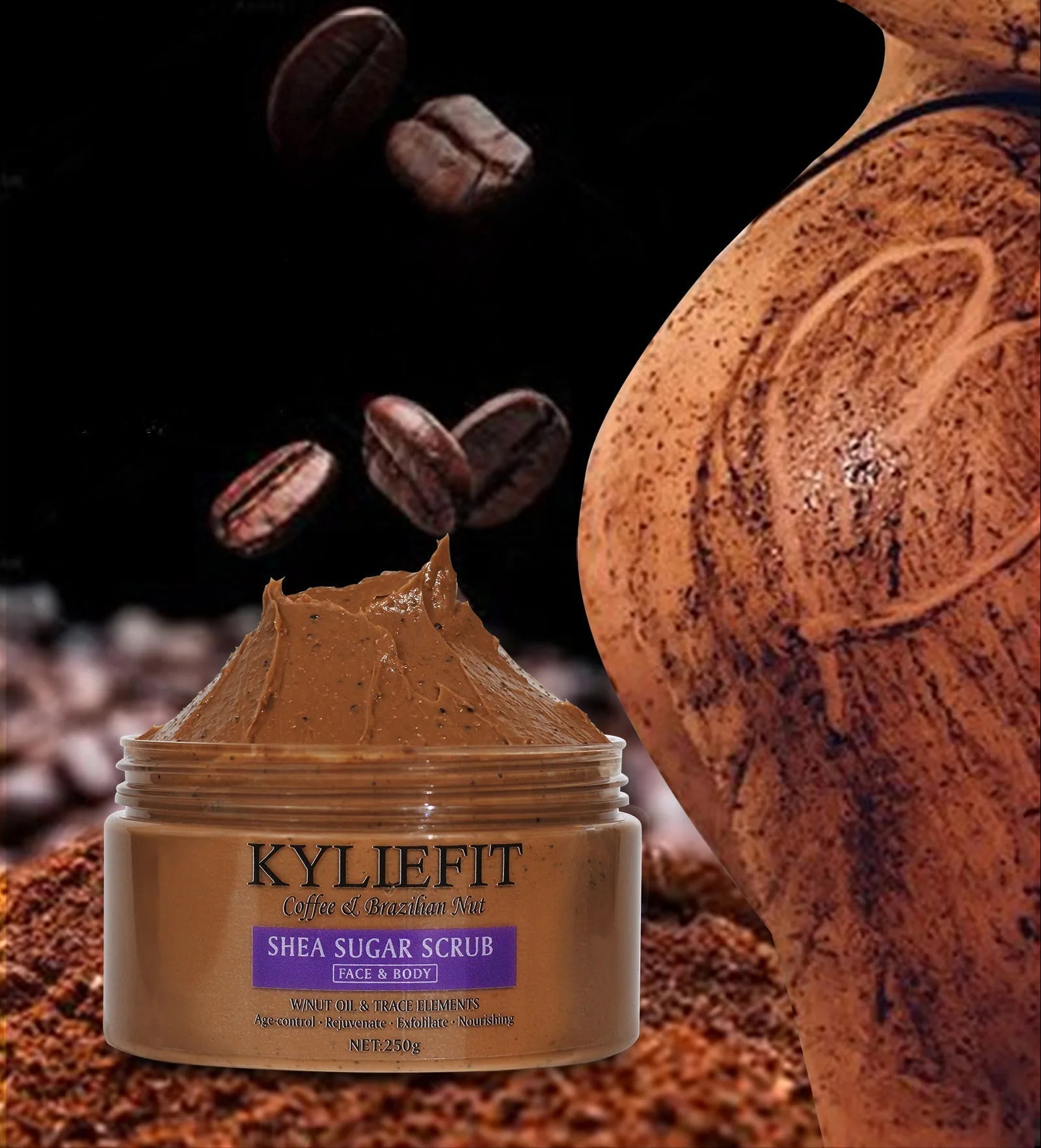 Crème Hydratante pour le Visage & Corps - KYLIEFIT au sucre de karité 