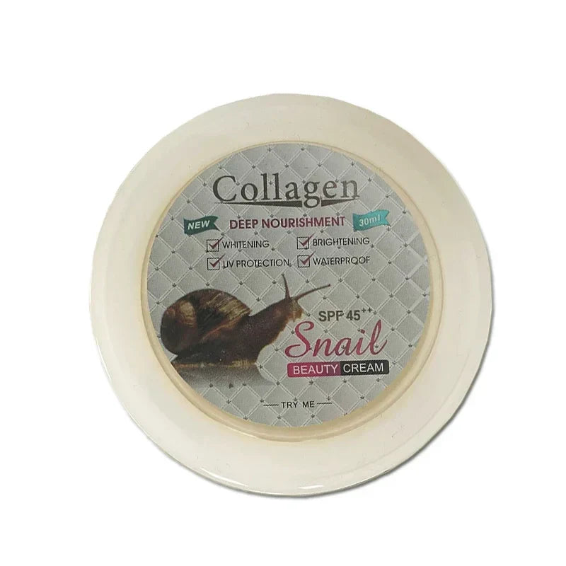 Crème Solaire Visage Collagène SPF45 ++ d'Escargot