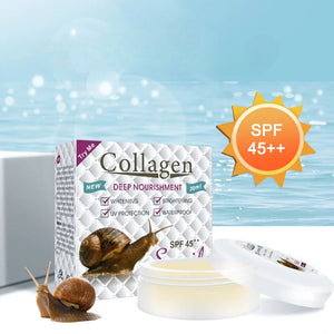 Crème Solaire Visage Collagène SPF45 ++ d'Escargot