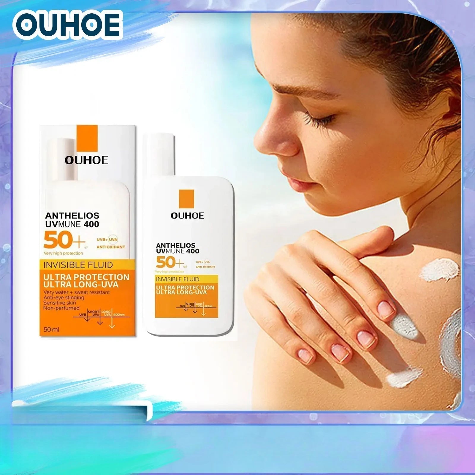 Crème Solaire pour le Visage et le Corps F50+ - OUHOE