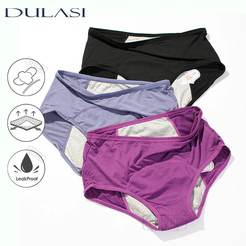 Culotte menstruelle impermeable DULASI – 3 pieces