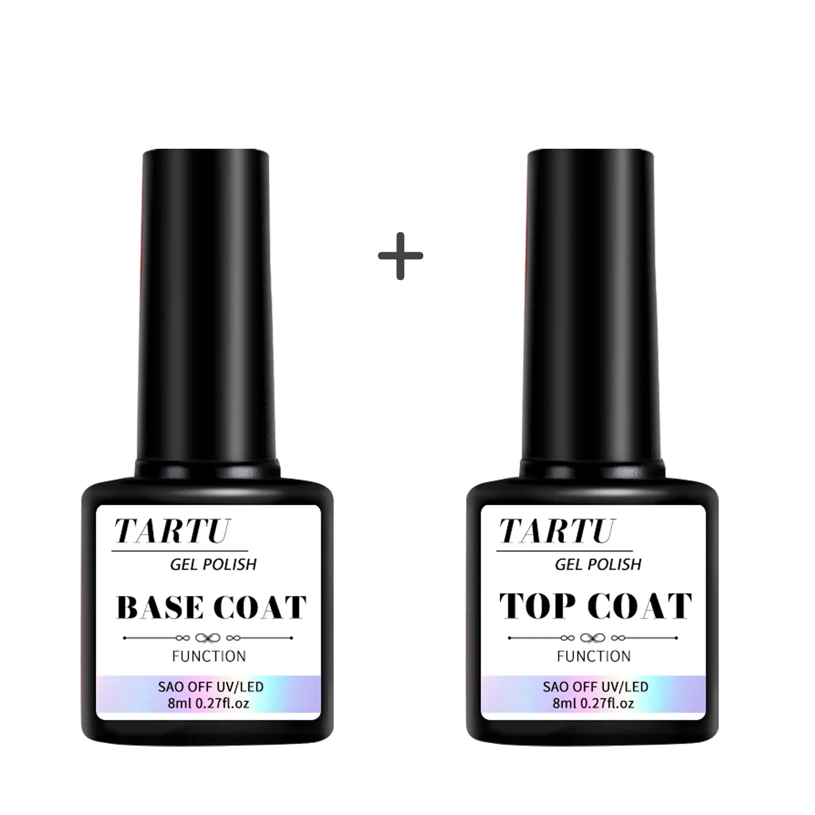 Ensemble Vernis à Ongles Top Coat et Base Coat 8ml