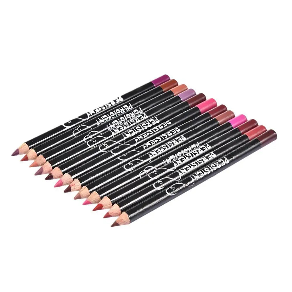 Ensemble de Crayons a Levres Professionnel 12 pieces