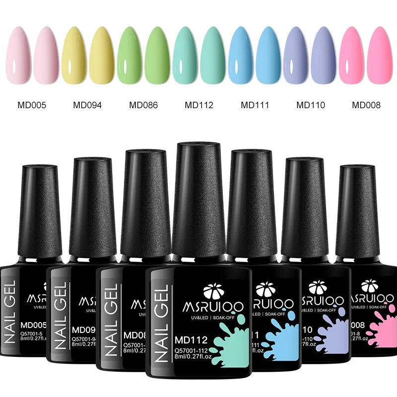 Ensemble de Vernis a Ongles Gel - 7 pieces