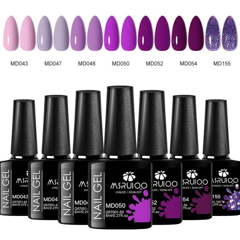 Ensemble de Vernis a Ongles Gel - 7 pieces