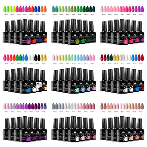 Ensemble de Vernis a Ongles Gel - 7 pieces