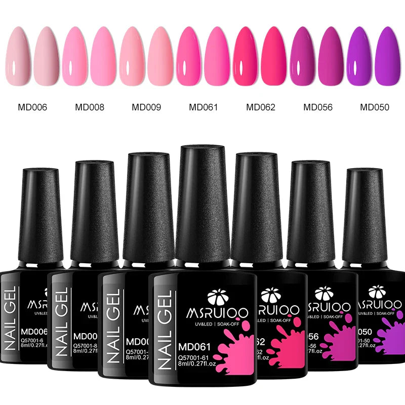 Ensemble de Vernis a Ongles Gel - 7 pieces