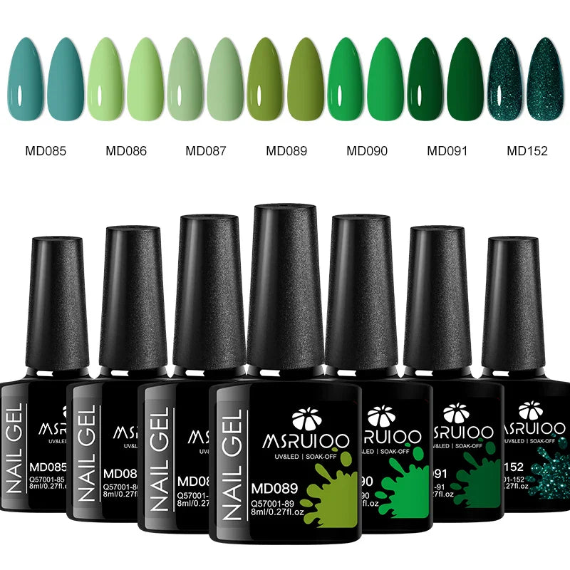 Ensemble de Vernis a Ongles Gel - 7 pieces