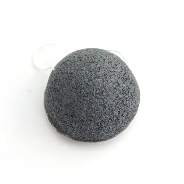 Eponge Konjac Visage 100 % Naturelle Noir