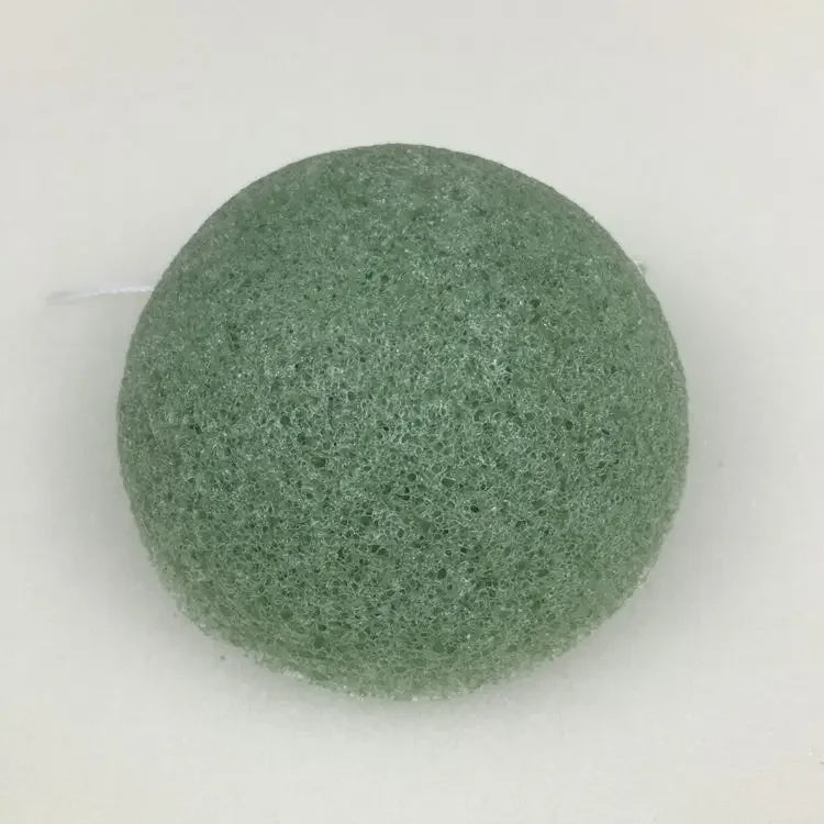 Eponge Konjac Visage Naturelle - Lot de 5 pièces Vert