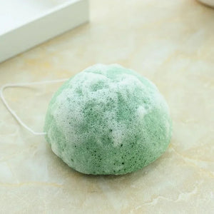 Eponge Konjac Visage Naturelle - Lot de 5 pièces Vert 5