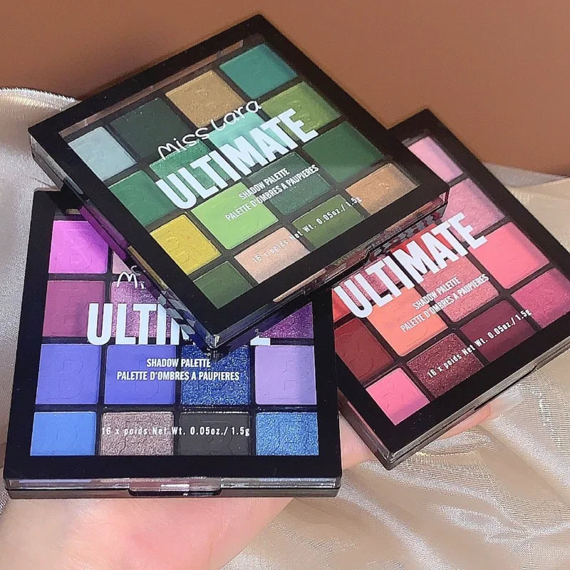 Fard a paupières Miss Lara - Palette 16 couleurs