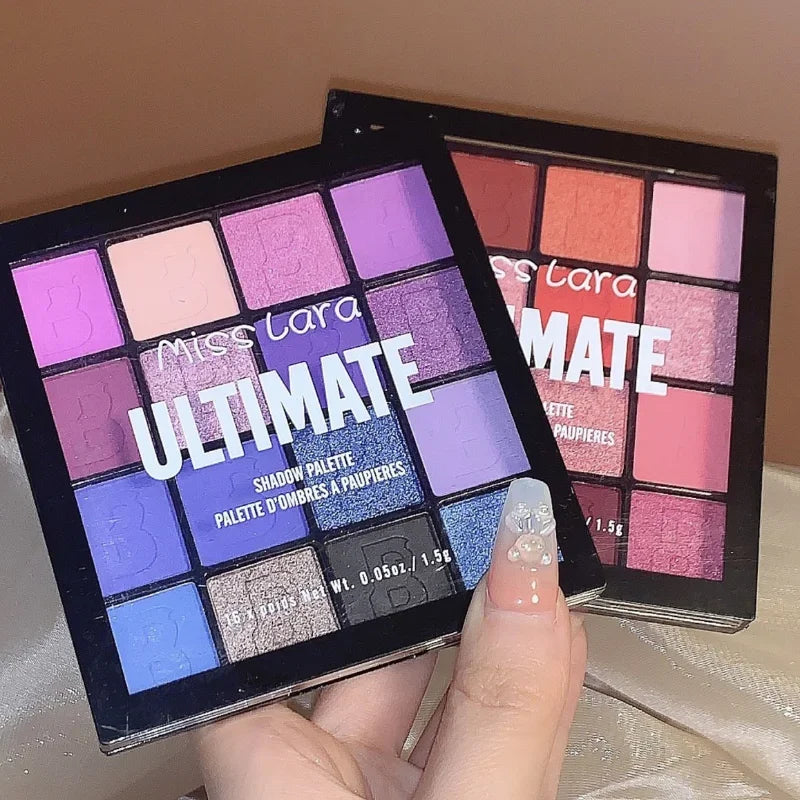 Fard a paupières Miss Lara - Palette 16 couleurs