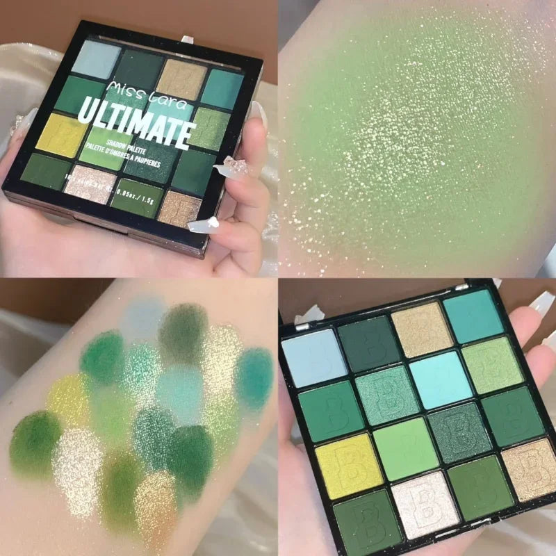 Fard a paupières Miss Lara - Palette 16 couleurs