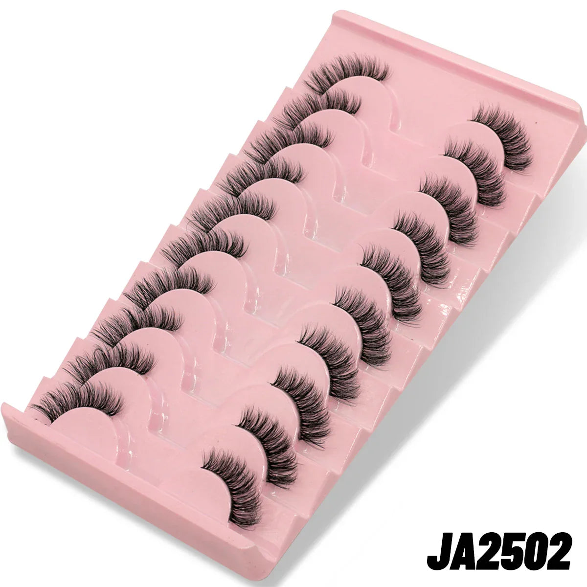 Faux-cils Longs Noir Naturels 3D – 10 paires