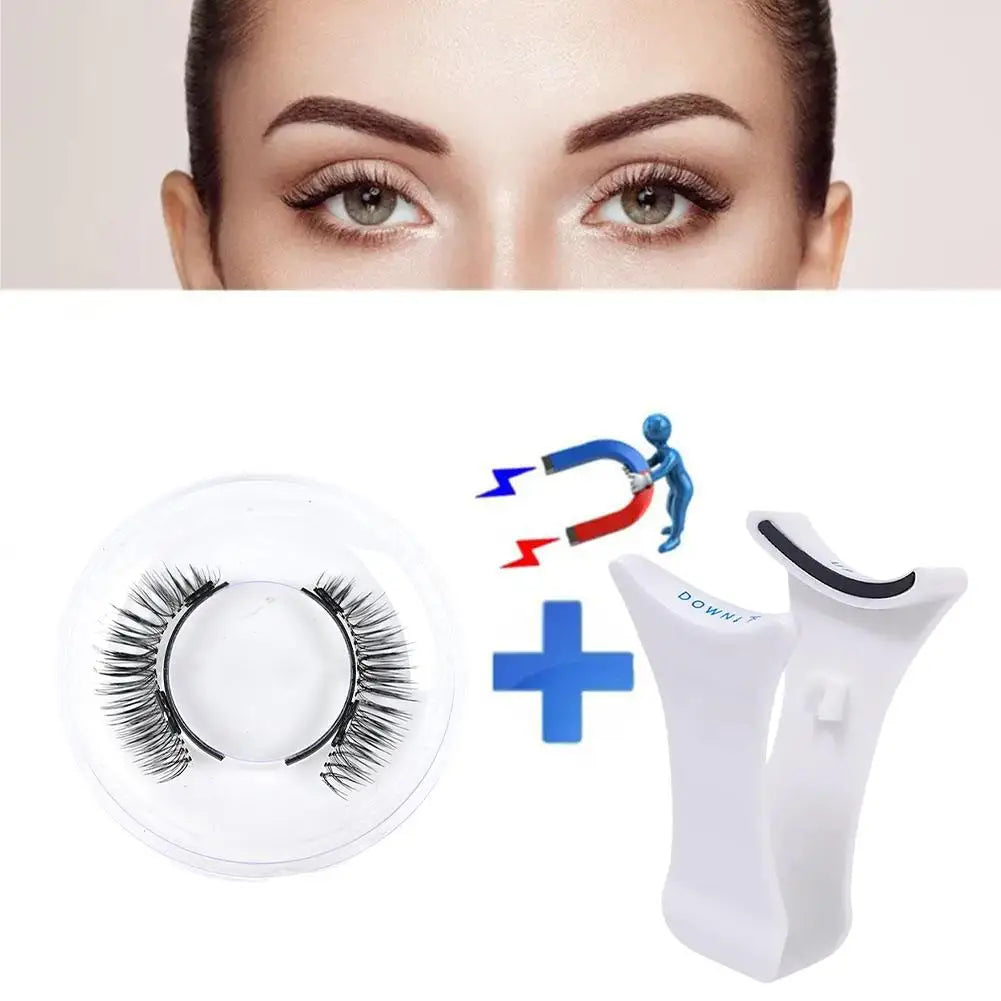 Faux-cils Magnetiques 3D Naturel Réutilisable 1 paire
