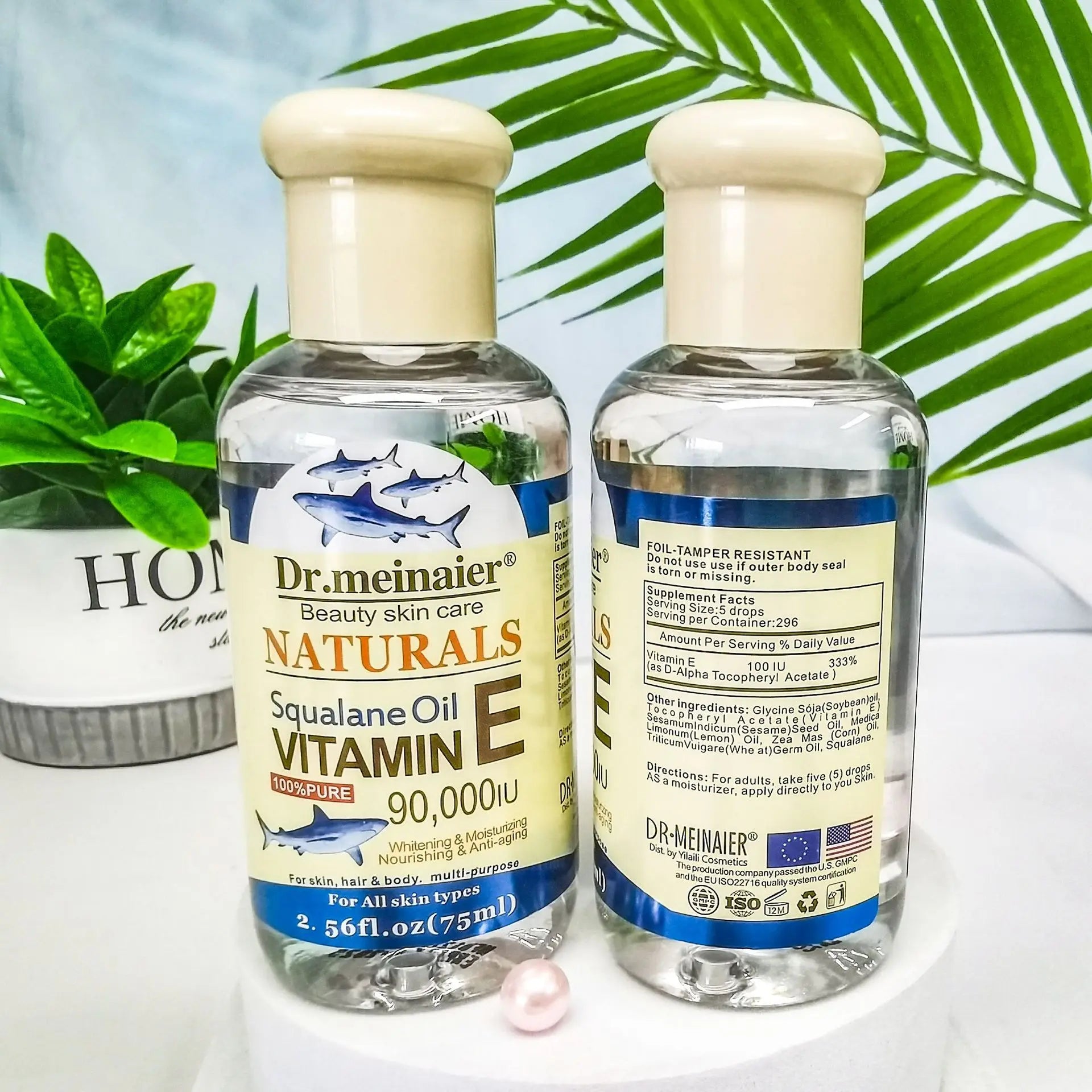 Huile Hydratante Vitamine E pour Visage huile de squalane