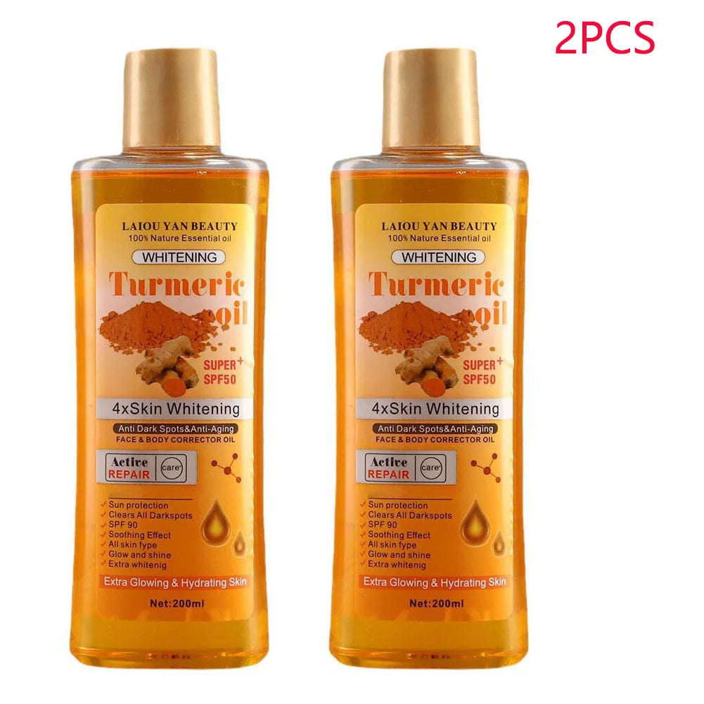 Huile de Massage - Soin de la peau - Curcuma 2 pièces