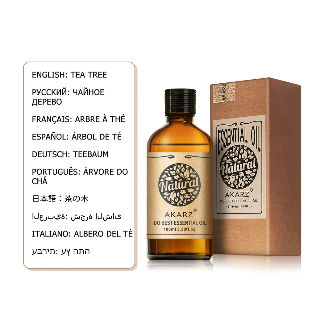 Huile de Massage AKARZ – Soins de la Peau à l’Arbre à Thé