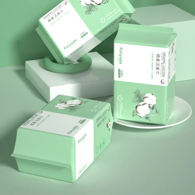 Lingette Demaquillante Visage Coton Naturel