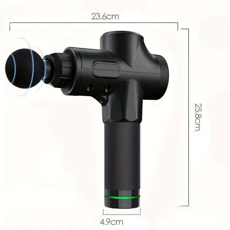 Pistolet de Massage Electrique 30 Vitesses Noir - PerSCH
