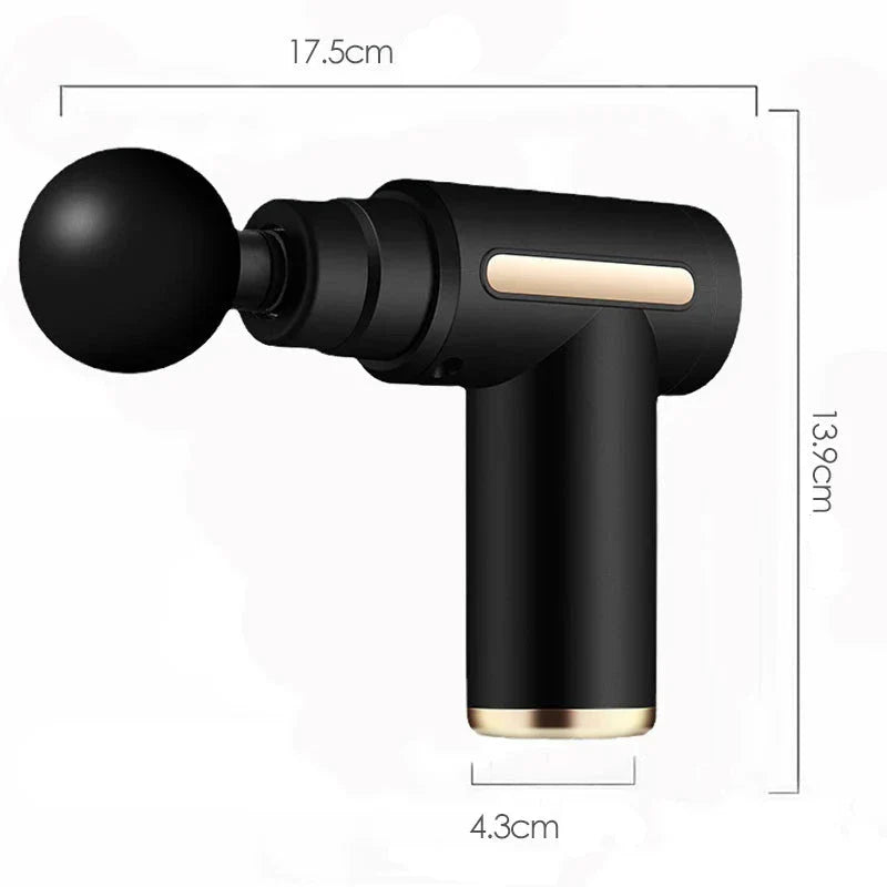 Pistolet de Massage Electrique 30 Vitesses Noir - PerSCH