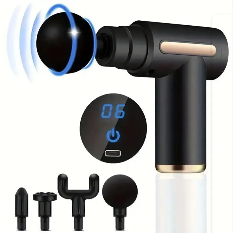 Pistolet de Massage Electrique 30 Vitesses Noir - PerSCH
