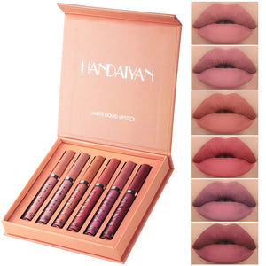 Rouge a Levres Mat Liquide Velours 6 pieces