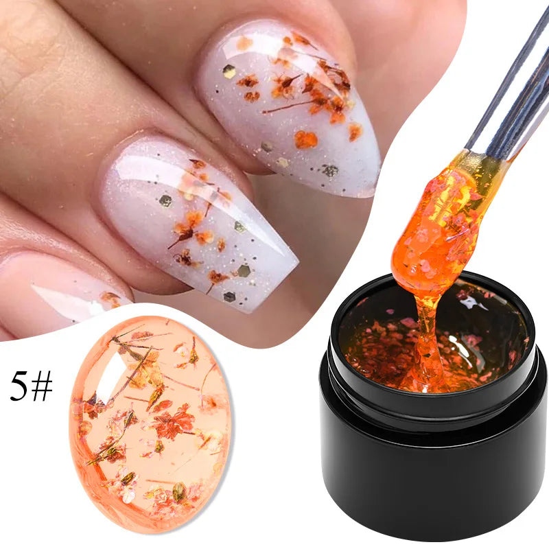 Vernis a Ongles en Gel de Fleurs - MEET ACROSS