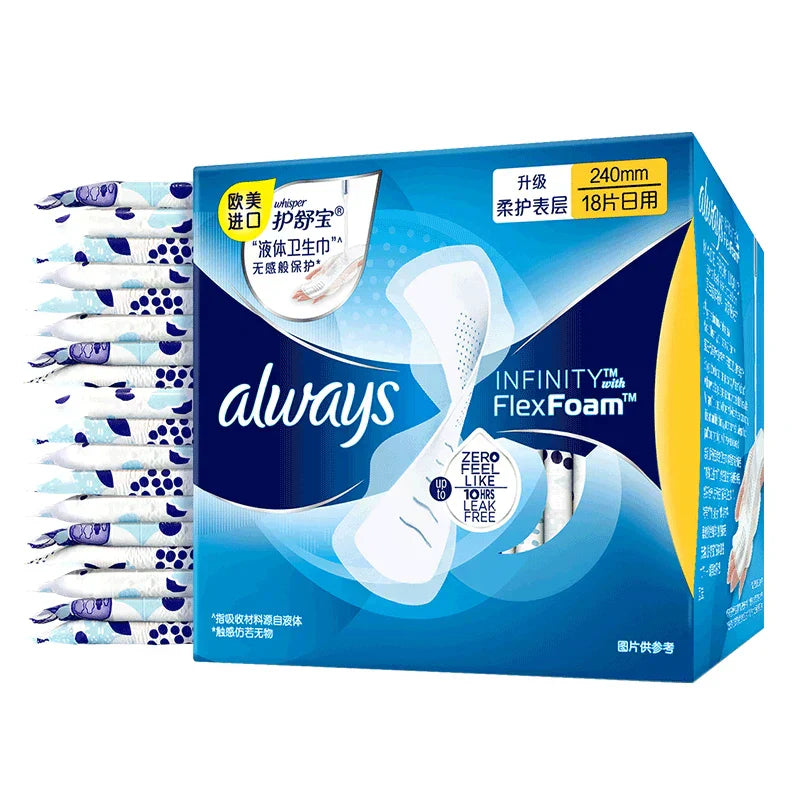 Serviette Hygienique Always en Coton Biologique 18 Pieces