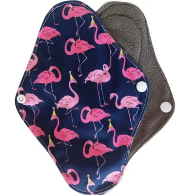Serviette Hygienique Lavable en Charbon de Bambou