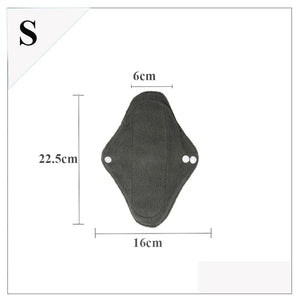 Serviette Hygienique Lavable en Charbon de Bambou