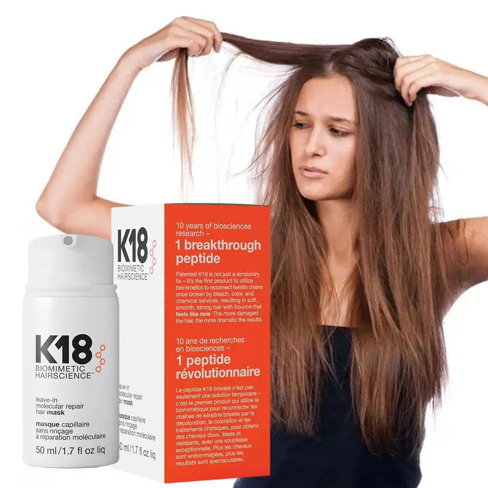 Shampooing doux et Masque Capillaire Sans Rinçage - K18