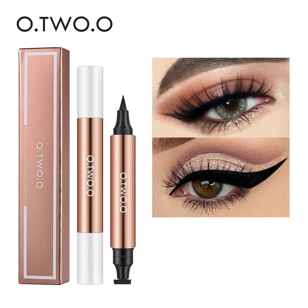 Stylo Eye Liner Liquide Noir Double Extremite - O.TW O.O